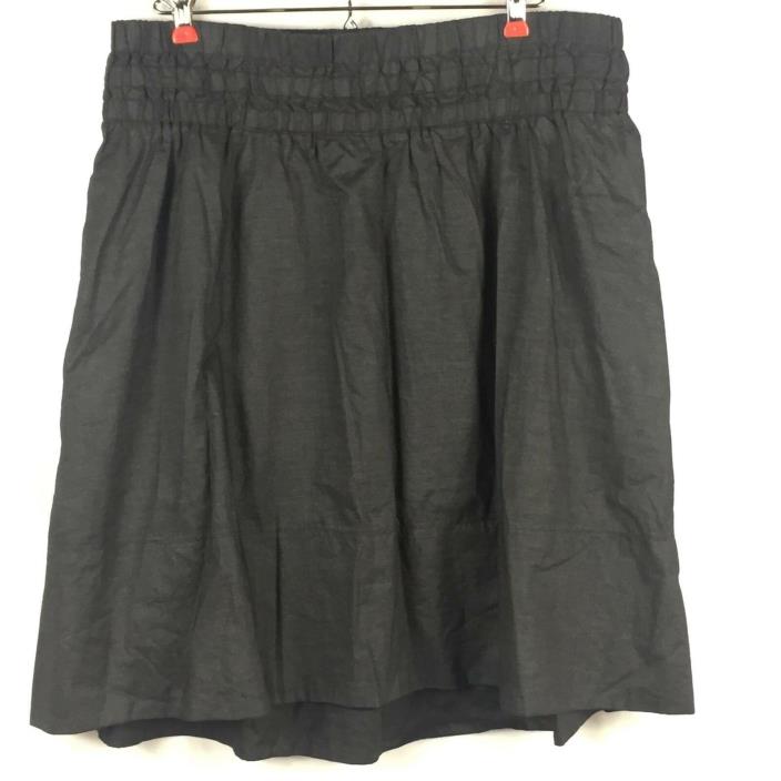Liz Lange Womens Maternity Skirt Medium M Black Elastic Waist Cute Comfortable