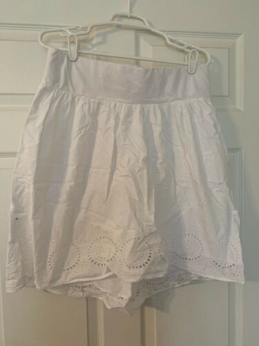 Liz Lange Maternity Women's Size XS White Knee Length Skirt