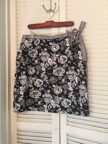 Gepetto Women's XL Black White Skirt