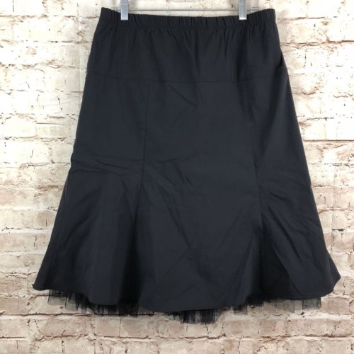 A Pea In The Pod Womens Maternity Nylon Tulle Skirt Size L Black