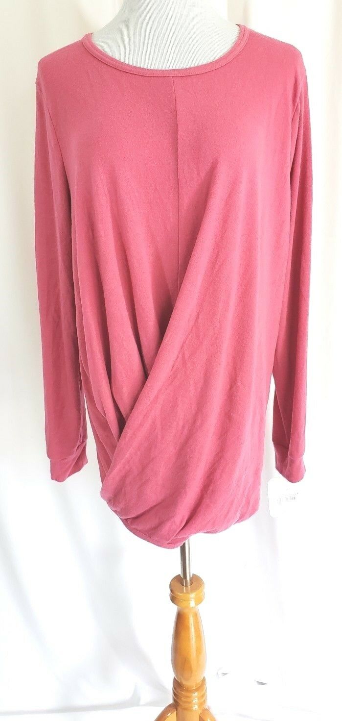 Isabel By Ingrid & Isabel Drapey Front Rose Color Maternity Sweater Size XL