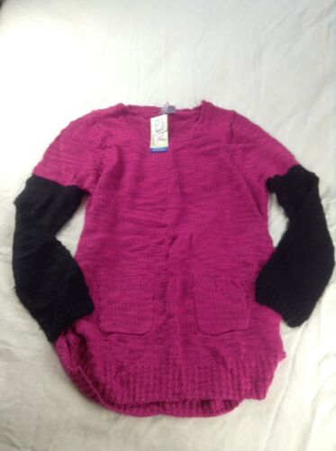 Planet Motherhood Maternity 3/4 Sleeve Chunky Sweater with Contrast Arm NWT