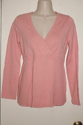 OLD NAVY MATERNITY ~ Pink Cotton Lt. Sweater Sz S * VERY GOOD COND.