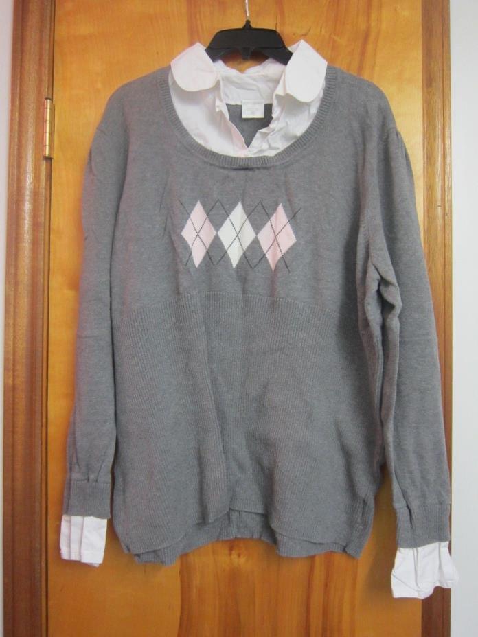 Motherhood Marternity Grey Sweater Size 3X-Large