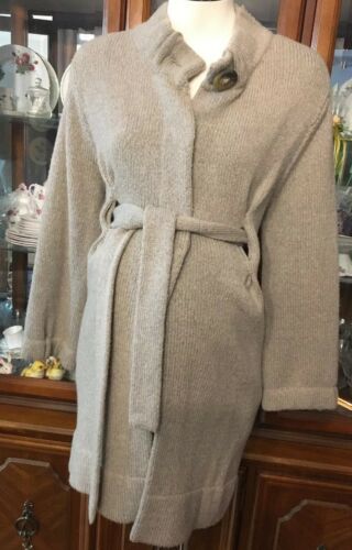 $250 VINCE Sweater Jacket a pea in the pod maternity heather Gray NWT Medium