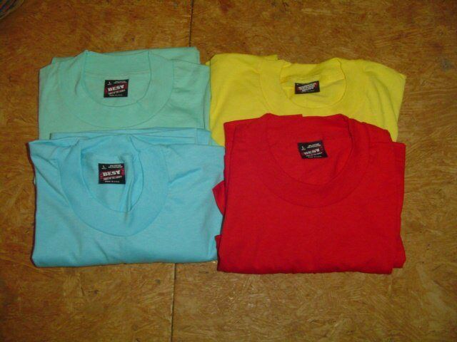 Lot of 4 Brand New Women's Tee Shirt Top Size Large Best from Fruit Of The Loom