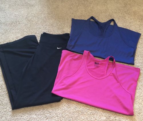 Nike Athletic Running Workout Clothes - Lot Of 3 Items - Womens Size Large