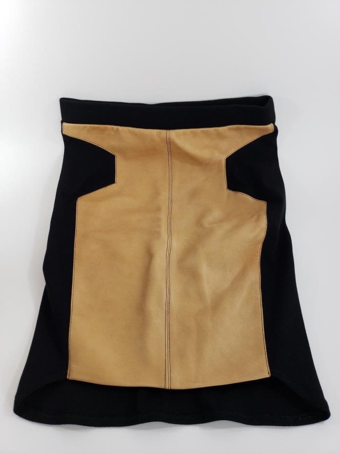Women's 100% Lambskin Cotton&Spandex Leather Skirt Love,Zosey Sz Med USA W28 L21