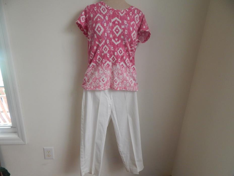Lady's Capri pants brand new by Briggs size 8 and top size S by Hannah