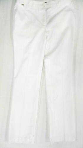Jones New York Misses Womens Pleated Casual Pants SZ 4 White Solid Sale Designer