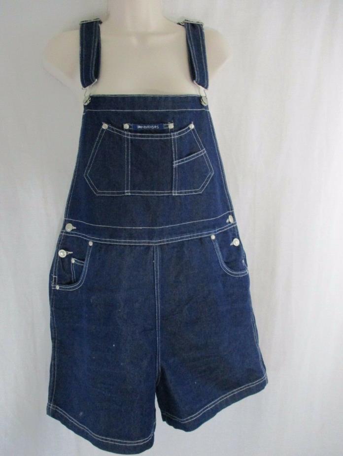 Womens Classic NO EXCUSES Brand Denim Overall Shorts size M     a4