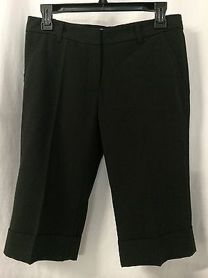 Mutty Women's Shorts Black 4 Pocket Stretch Dress Shorts Size 6