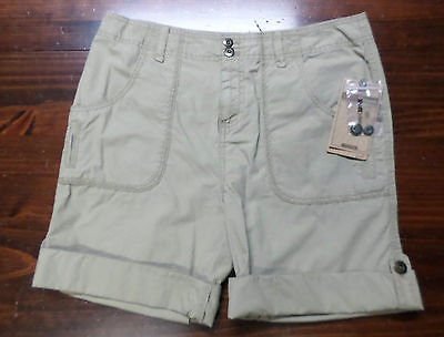 Shorts--Cotton--Khaki--Size 4--Ruff Hewn--Roll-Up Leg--New--$59