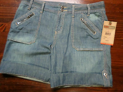 Shorts--Cotton--Chambrey--Size 6--Ruff Hewn--Roll-Up Leg--New--$49