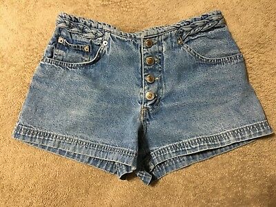 Americana Blues Teen Shorts, Size 6, Decoration, Pre-owned, bin A 1