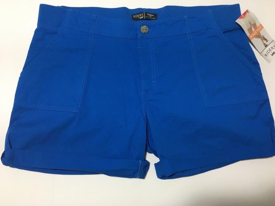 Riders Womens Shorts, New With Tags, Size 16 M,  Blue Color. bin C