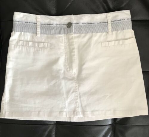Dolce & Gabbana Women’s White Mini Skirt Size 38 (US Size 2)