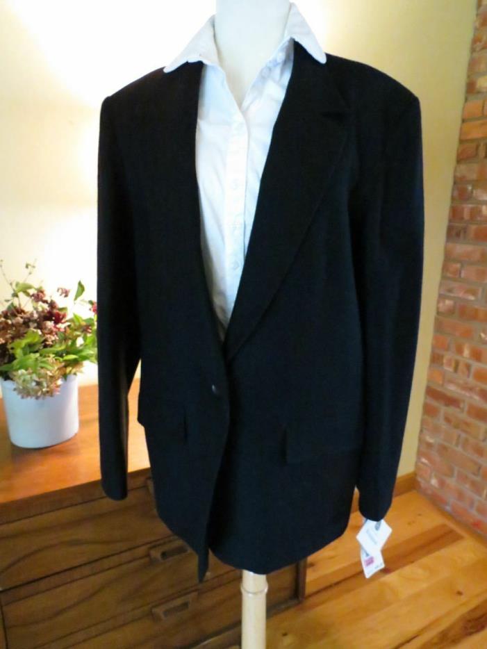 New wTags Pendleton Black Wool Womens Blazer Jacket $184 retail.. 12