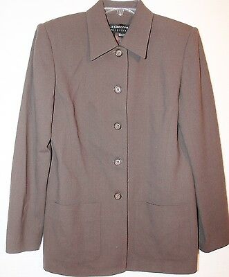 Liz Claiborne Collection Lined Dress Jacket Taupe Womens Size 6
