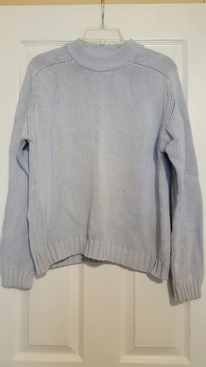 Pringle of Scotland Blue Sweater sz SMALL 100% Cotton Made in the UK