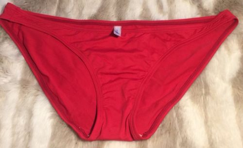 Women's Gap Body Red Bikini Low Rise Bottoms Size L