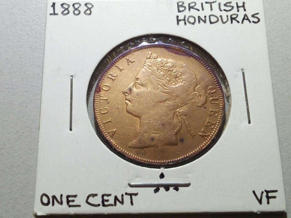 1888 British Honduras One Cent Error Coin