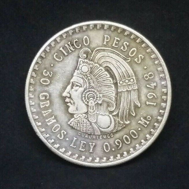 1948 5 Pesos Mexico 