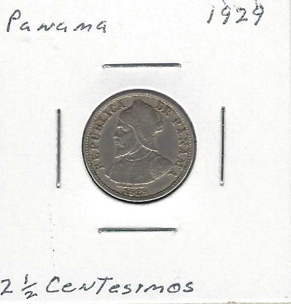 Panama 2-1/2 Centesimos, 1929