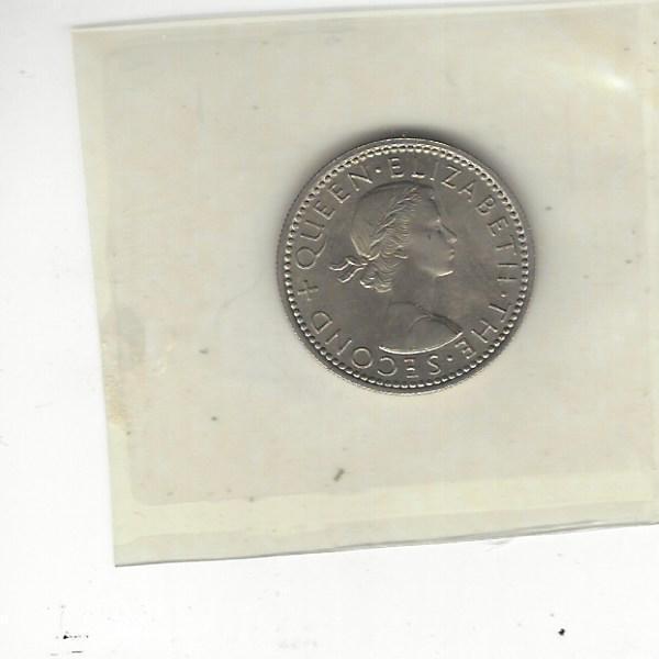 New Zealand 6 Pence, 1965, Mint Sealed In Cellophane, Uncirculated