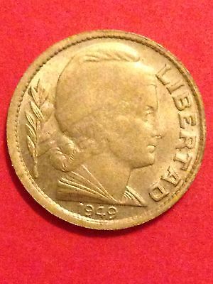 1949 TEN (10) CENTAVOS (CENTS) FROM REPUBLICA ARGENTINA COIN