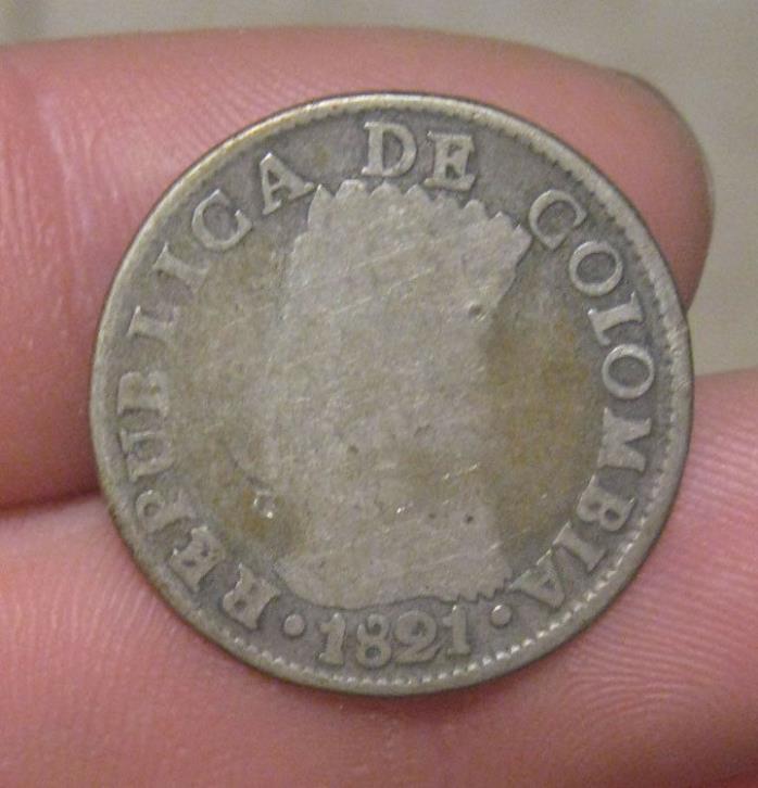 Colombia - 1821 Silver 2 Reales - Pre-Republican