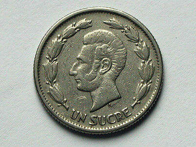 Ecuador 1937 UN SUCRE Coin S/.1