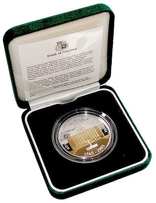 GUYANA $1000 2005 Proof AU/AG BANK Mtg.1,000 BOX/COA Rare