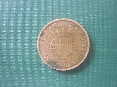 GUINEA PORTUGESE Colony 1946 Escudo Dollar 500th Anniversary of Discovery Coin