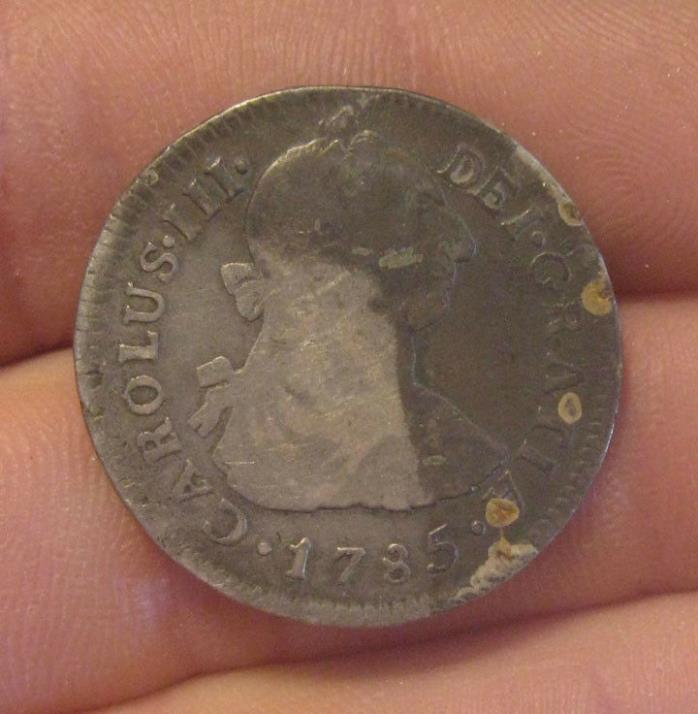 Peru - 1785 LIMAE MI Silver 2 Reales