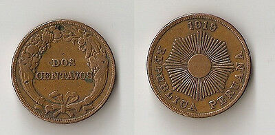 Peru 2 centavos 1919 (p)