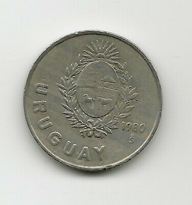 World Coins - Uruguay 1 Nuevo Peso 1980 Coin KM# 74