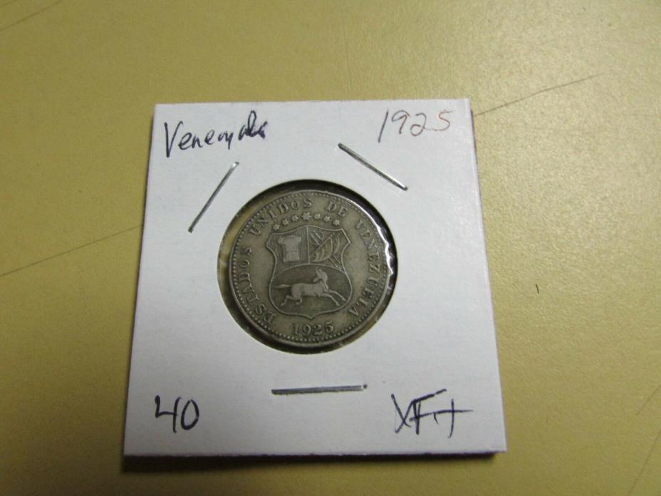 1925 Venezuela 12 1/2 Centimos Key To Set!!