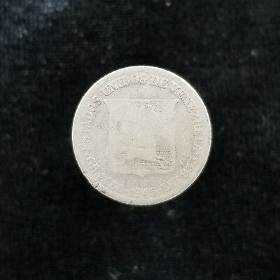 Venezuela Silver 1/4 Bolivar 1945