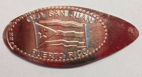 Puerto Rico Flag Old San Juan Elongated Penny Souvenir