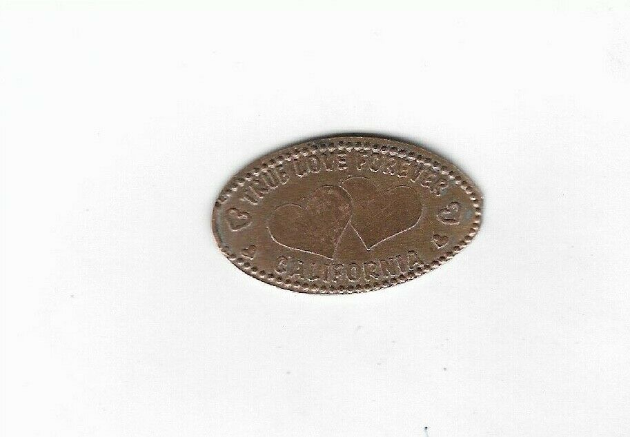 True Love Forever Hearts California Elongated Penny Coin Token