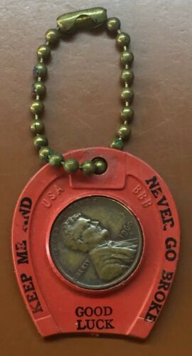 Keep Me And Never Go Broke Good Luck Penny Penn Book Shop 25 Years Keychain