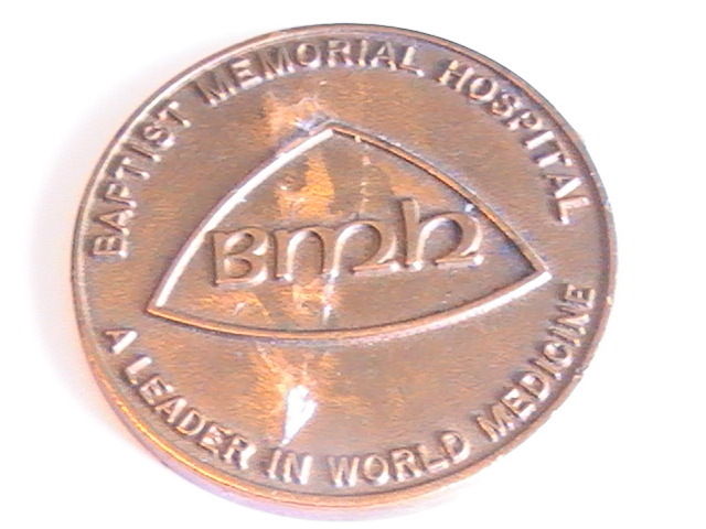 RELIGIOUS  BAPTIST MEMORIAL  75TH ANNIVERSARY MEDAL MEDALLION BMH 1912-1987