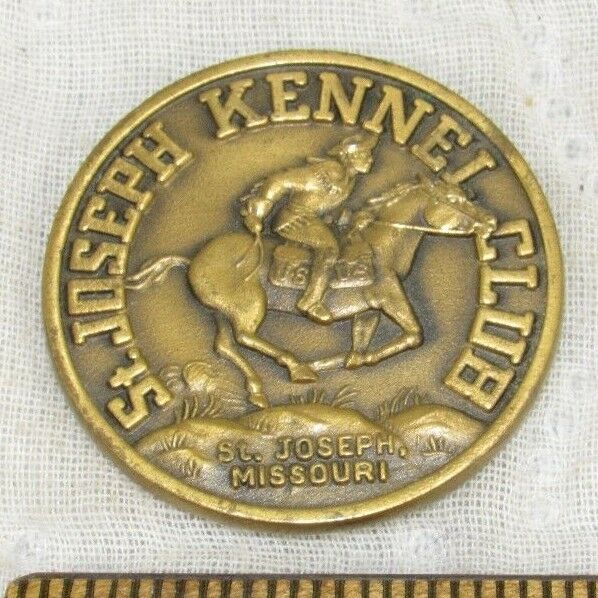 Vintage St Joseph Kennel Club St Joseph Missouri Dog Show Coin Rare
