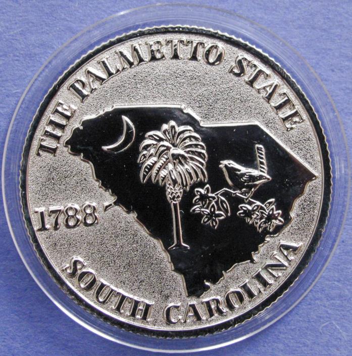 South Carolina Commemorative Medal - The Palmetto State SC Collectible Coin