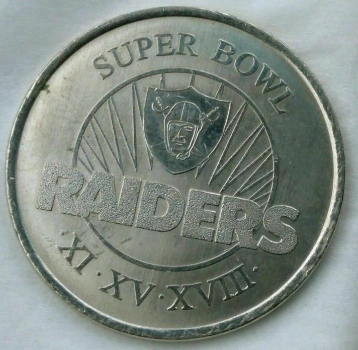 Super Bowl Raiders XI-XV-XVIII 2001-2002 Collectible Coin