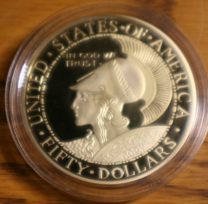 Pan American Expo San Fransisco Gold plated $50 Coin