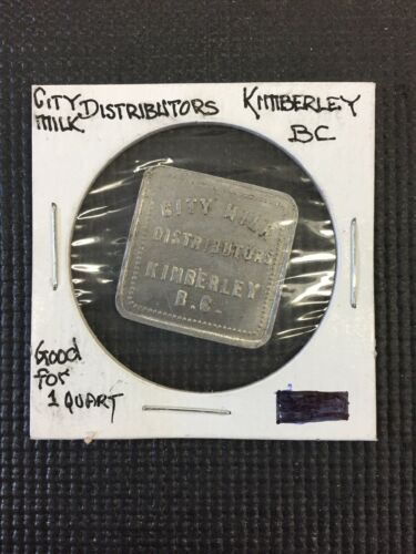 City Distributors Kimberly BC 1 Pint Milk Token coin Combine Shipping