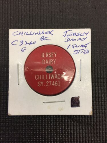 Jersey Dairy Chilliwack BC One Quart Standard Milk Token coin Combine Shipping