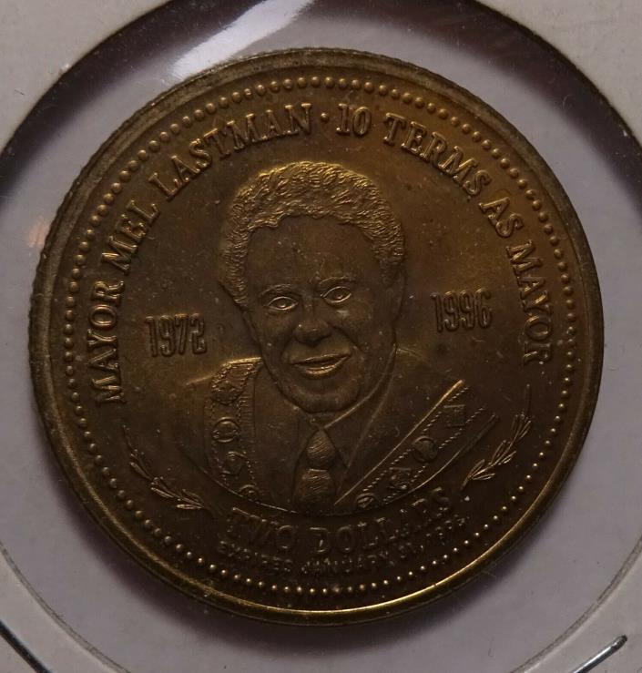 1996 Mayor Mel Lastman medal,  $2 TOKEN, City of North York